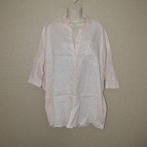 NWT $186 Sz S Coast Blush Oversize Tokyo Cover Up Blouse Top